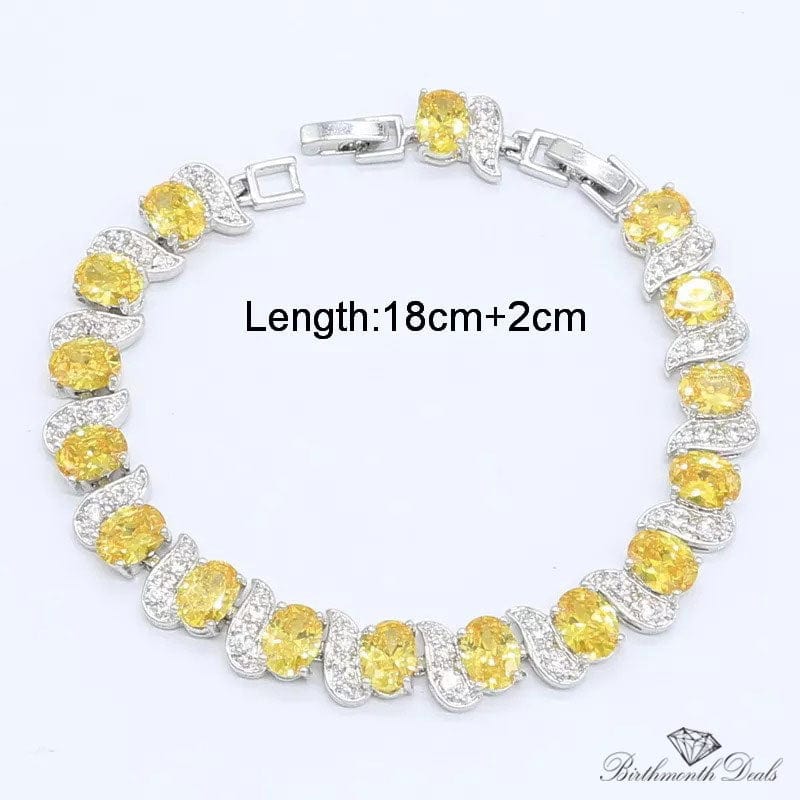 November Citrine Birthstone Jewelry Set - Birthmonth Deals