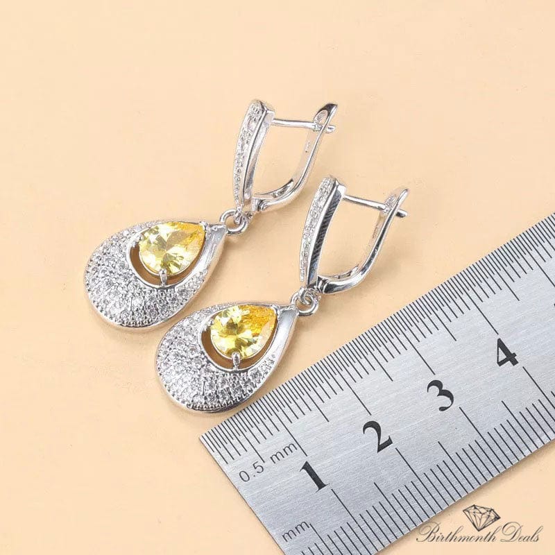 November Citrine Birthstone Jewelry Set - Birthmonth Deals