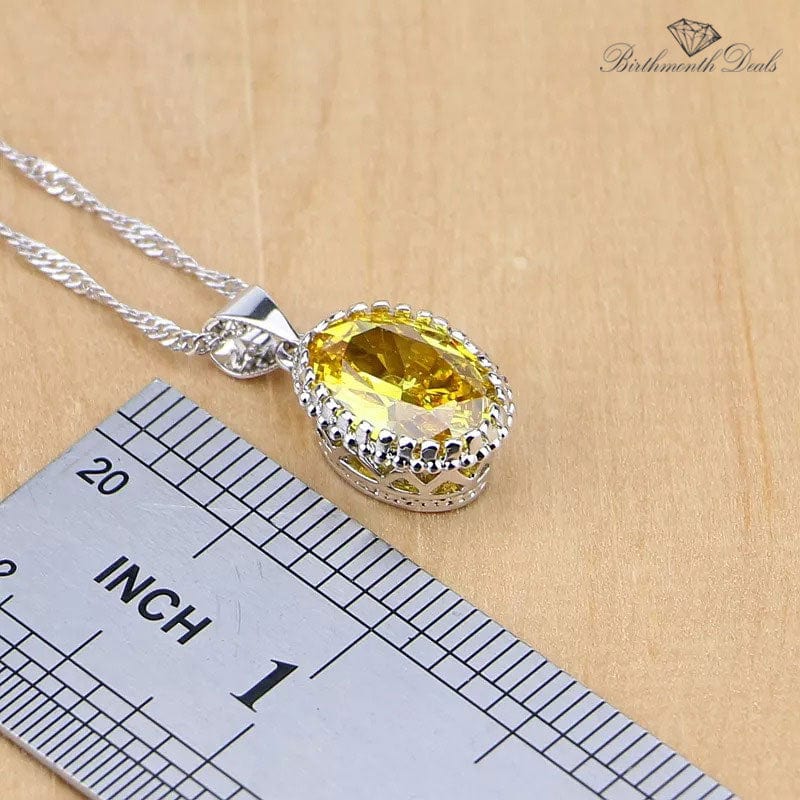 November Citrine Birthstone Jewelry Set - Birthmonth Deals