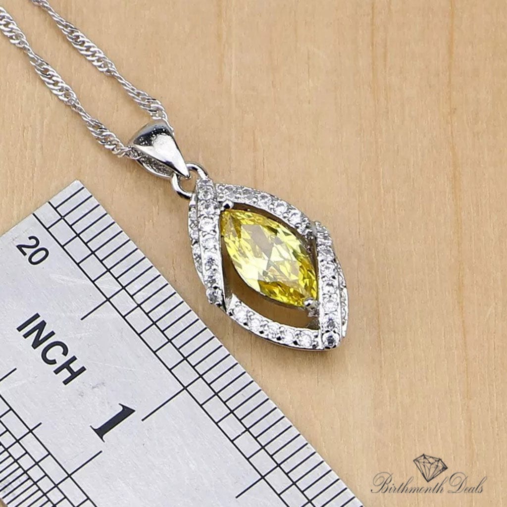 November Citrine Birthstone Jewelry Set - Birthmonth Deals