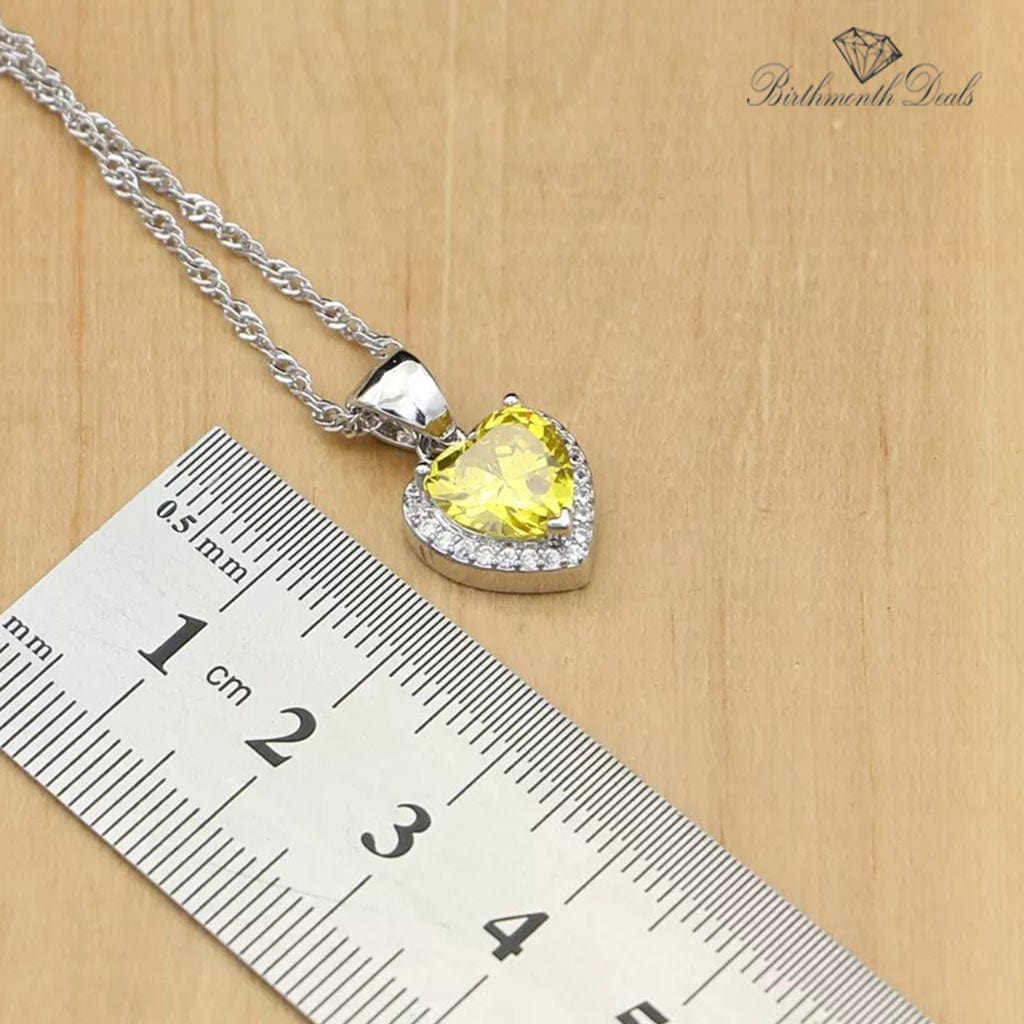 November Citrine Birthstone Jewelry Set - Birthmonth Deals