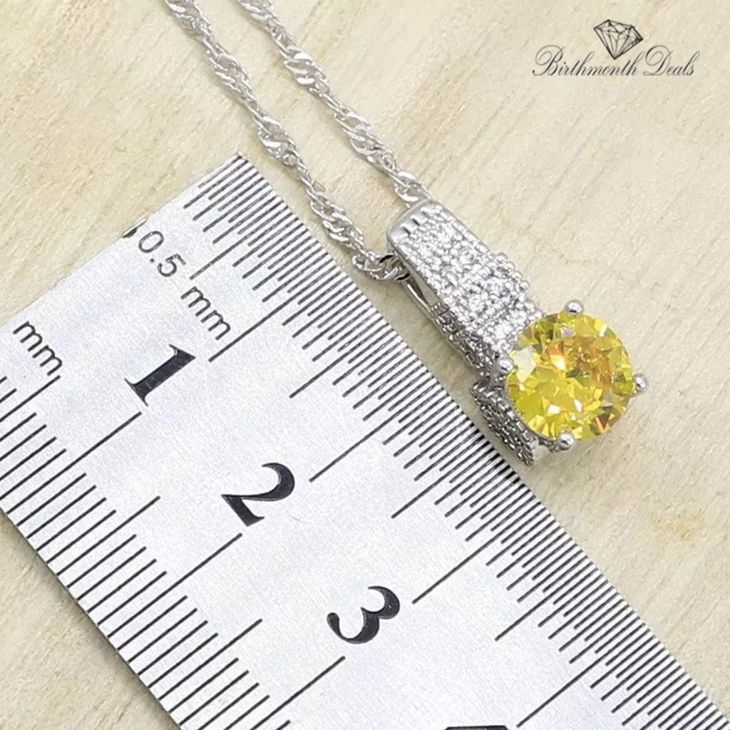 November Citrine Birthstone Jewelry Set - Birthmonth Deals