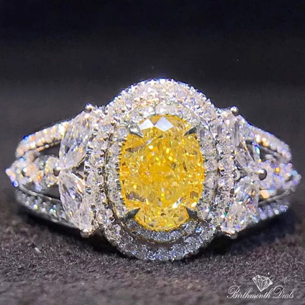 November Citrine Birthstone Ring - Birthmonth Deals