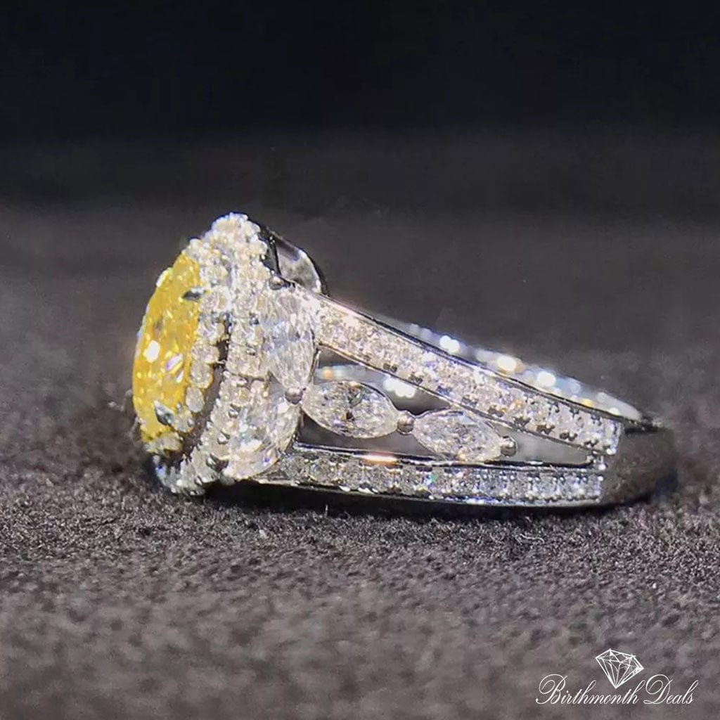 November Citrine Birthstone Ring - Birthmonth Deals