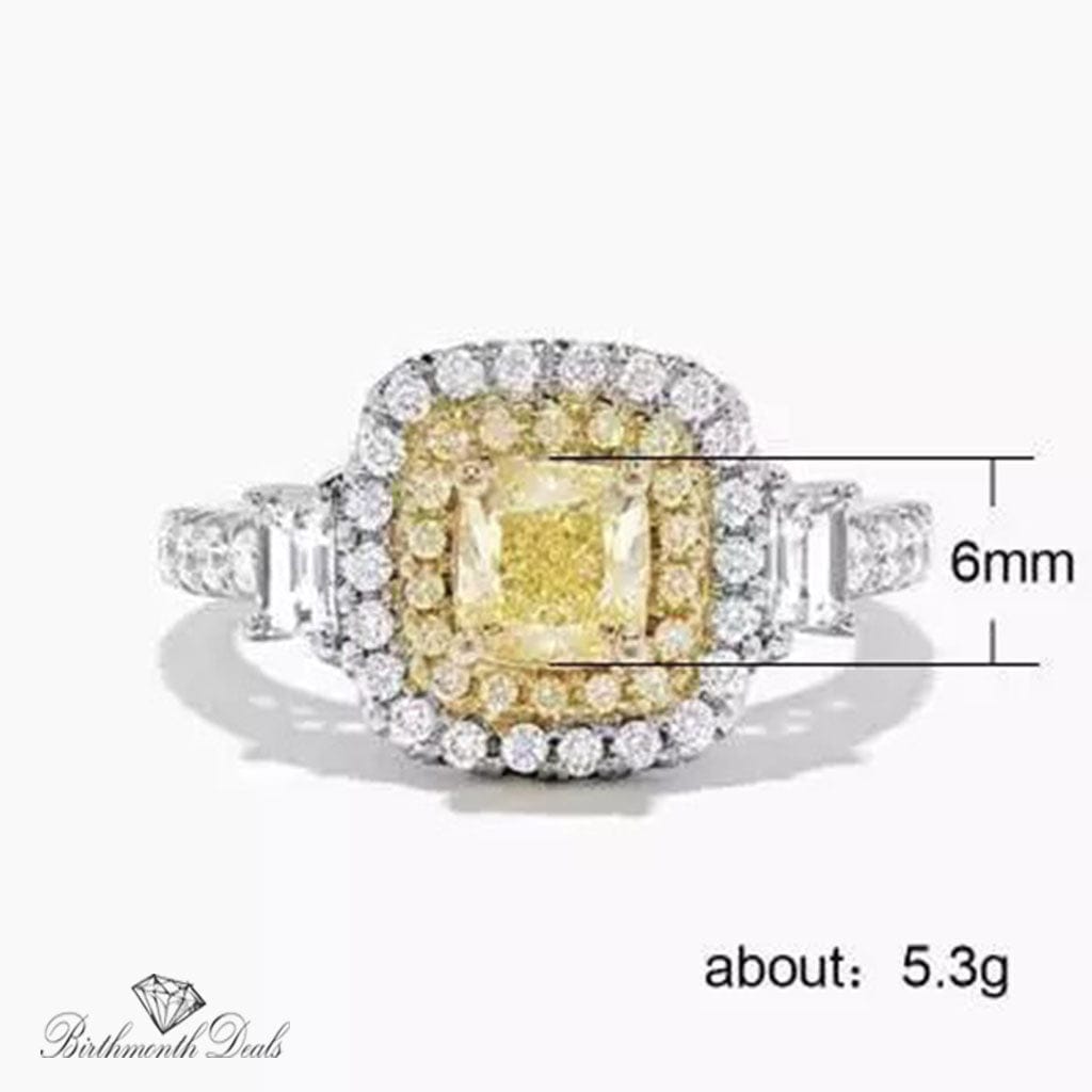 November Citrine Birthstone Ring - Birthmonth Deals