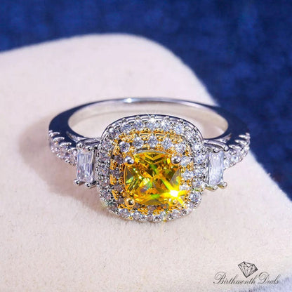 November Citrine Birthstone Ring - Birthmonth Deals