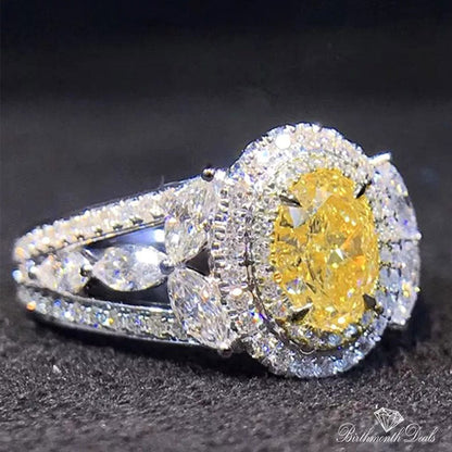 November Citrine Birthstone Ring - Birthmonth Deals