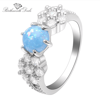 October Opal Birthstone Ring - Birthmonth Deals