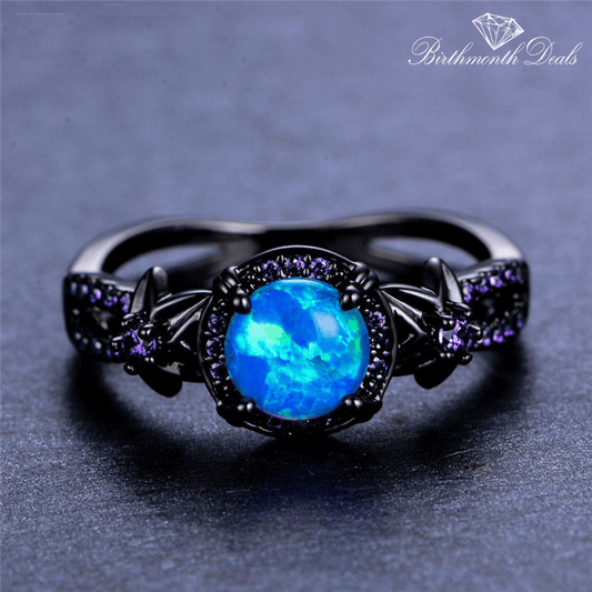 October Opal Birthstone Ring - Birthmonth Deals