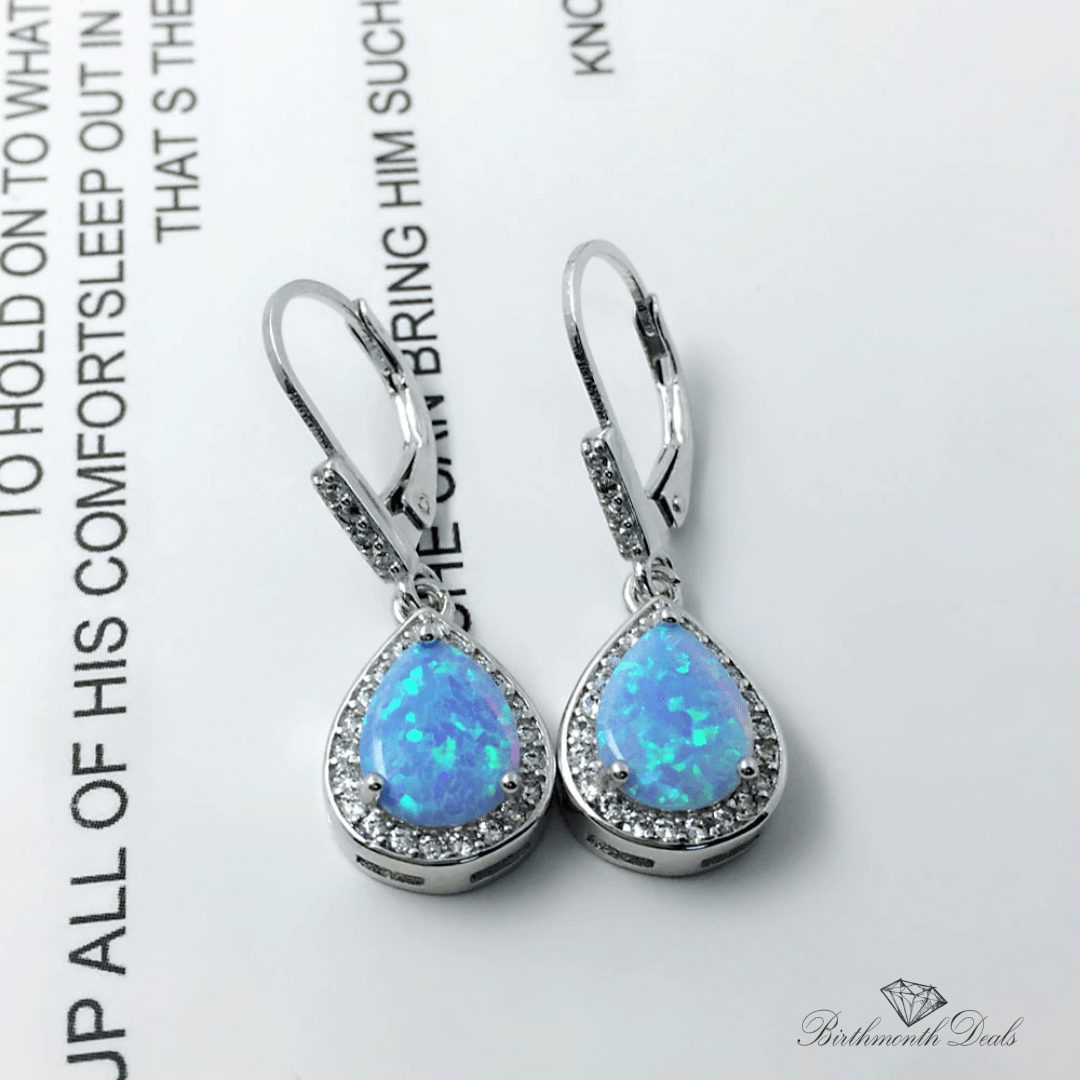 October Opal Birthstone Jewelry Set - Birthmonth Deals