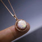 October Opal Birthstone Necklace - Birthmonth Deals