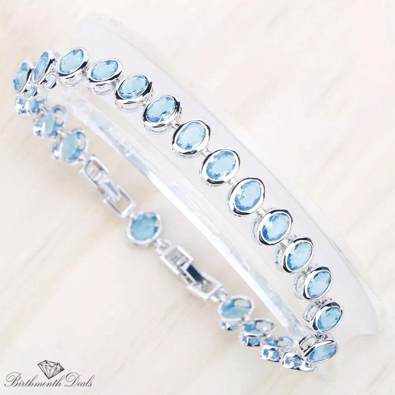 December Zircon Birthstone Bracelet - Birthmonth Deals