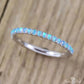 October Blue Opal Birthstone Ring - Birthmonth Deals