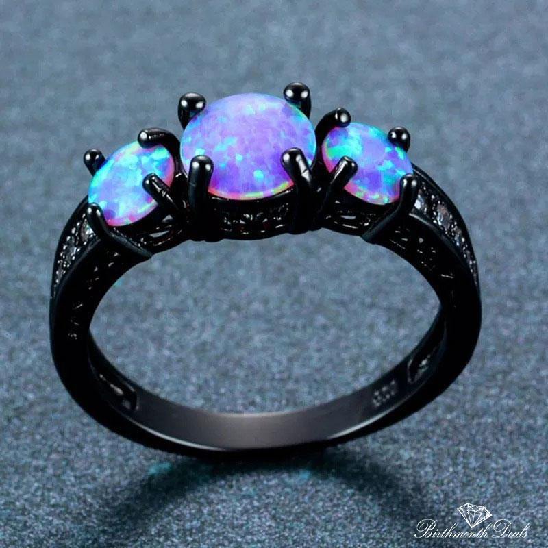 October Opal Birthstone Ring - Birthmonth Deals