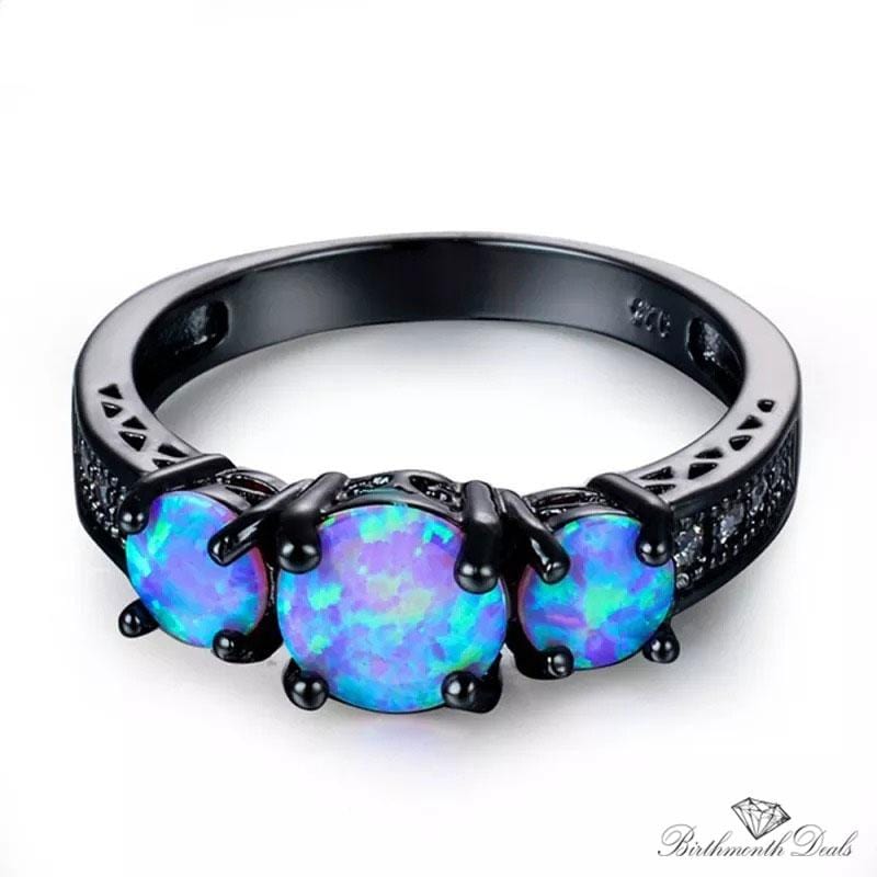 October Opal Birthstone Ring - Birthmonth Deals