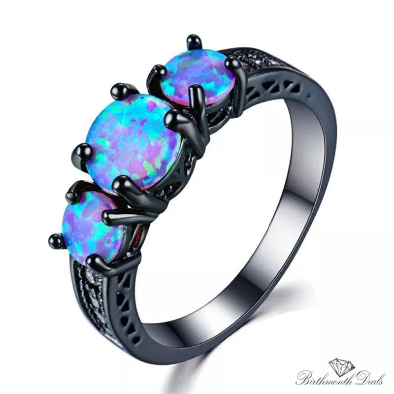 October Opal Birthstone Ring - Birthmonth Deals