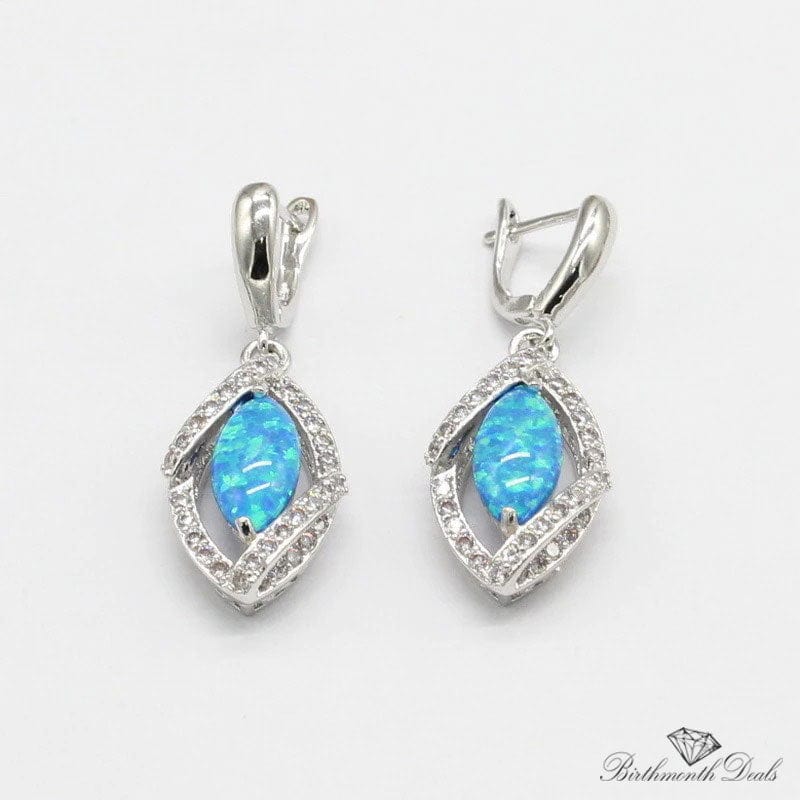 October Opal Birthstone Jewelry Set - Birthmonth Deals