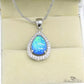 October Blue Opal Birthstone Jewelry Set - Birthmonth Deals