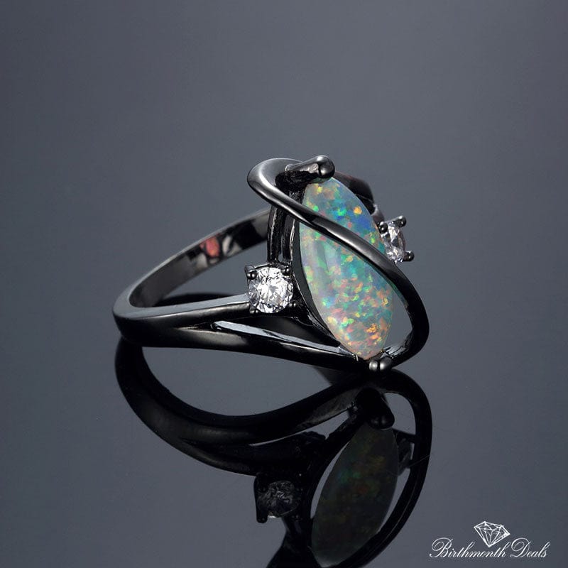 October Opal Birthstone Ring - Birthmonth Deals