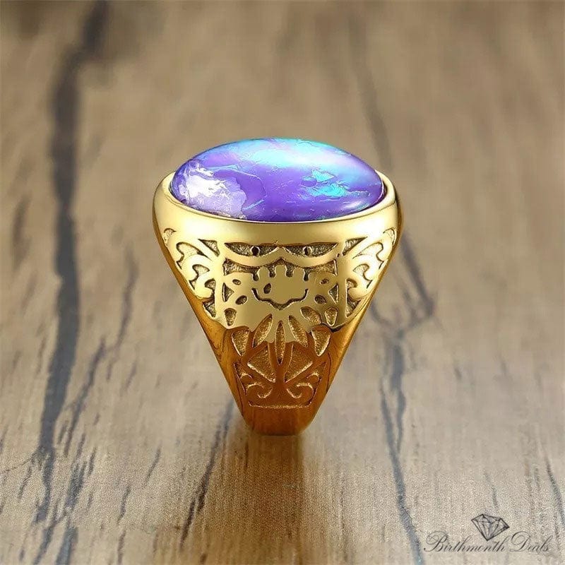 October Opal Birthstone Ring - Birthmonth Deals