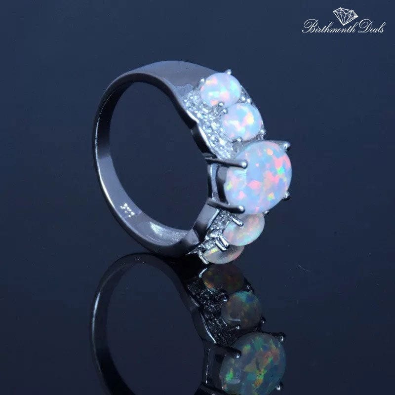 October Opal Birthstone Ring - Birthmonth Deals