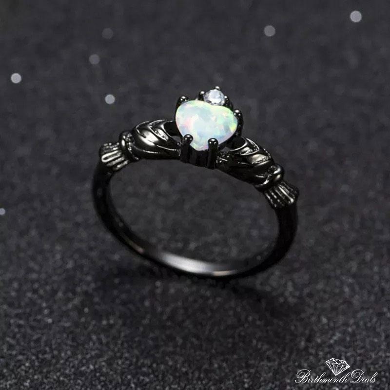 October Opal Birthstone Ring - Birthmonth Deals