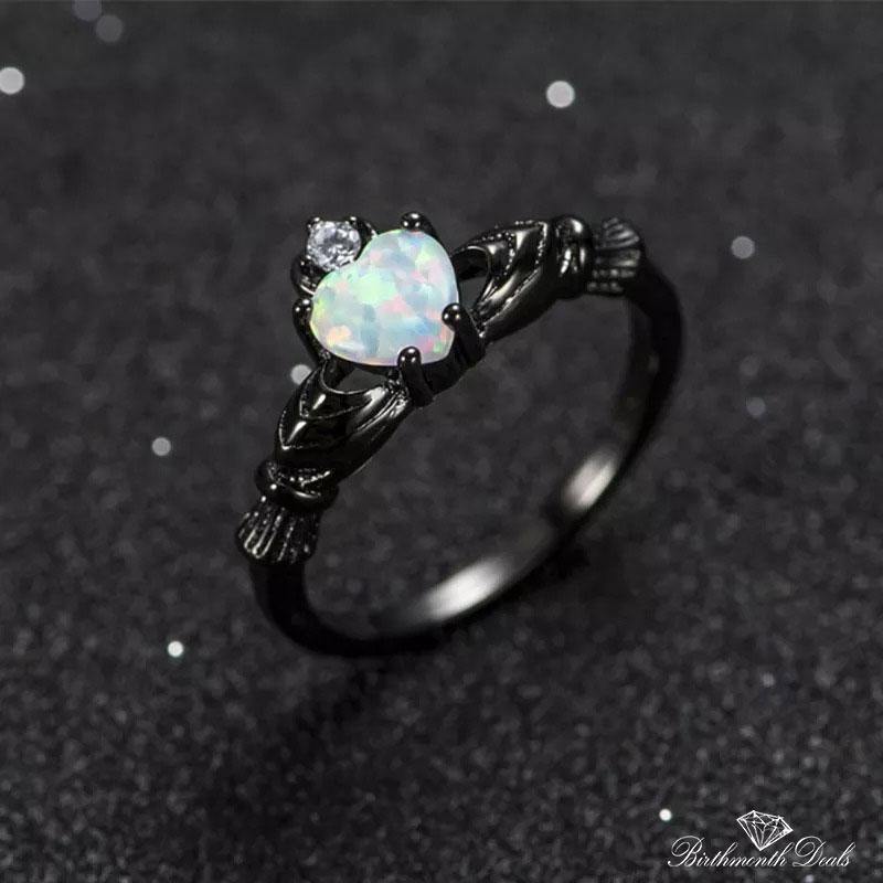 October Opal Birthstone Ring - Birthmonth Deals