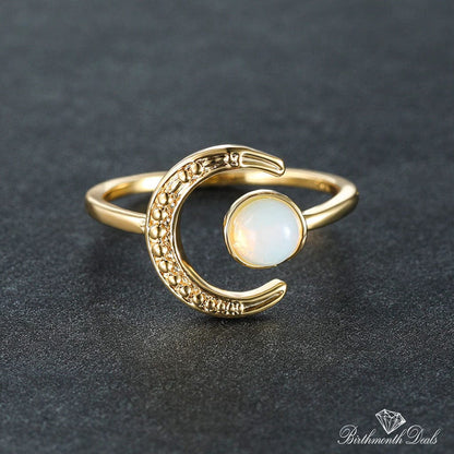 October Opal Birthstone Ring - Birthmonth Deals