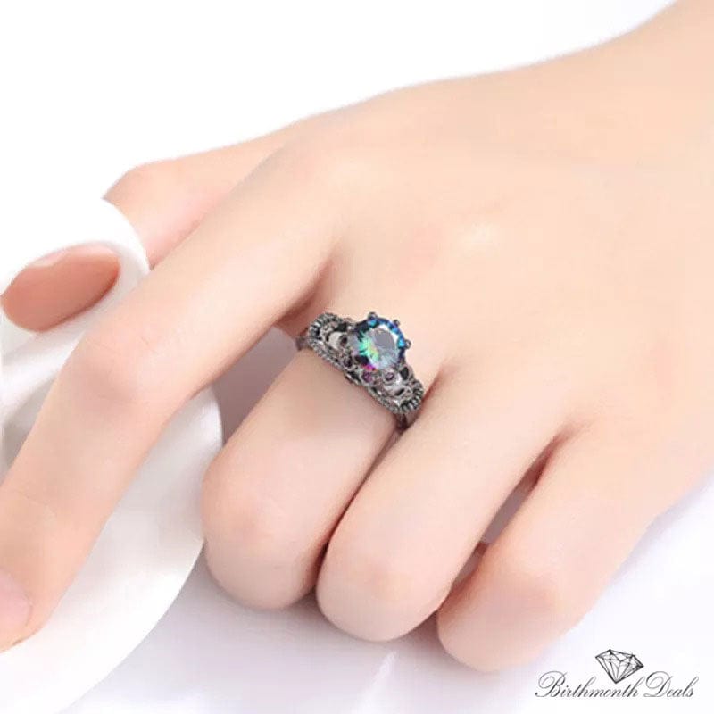 October Opal Birthstone Ring - Birthmonth Deals