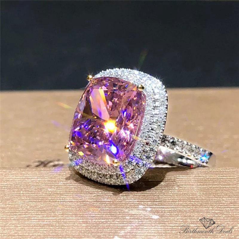 October Tourmaline Birthstone Ring - Birthmonth Deals