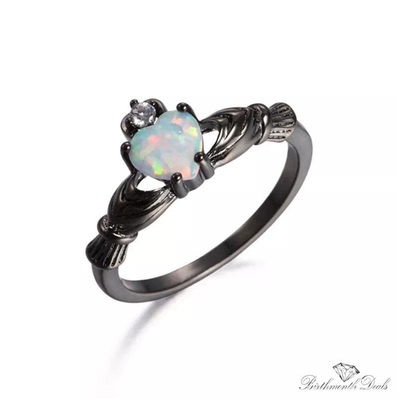 October Opal Birthstone Ring - Birthmonth Deals