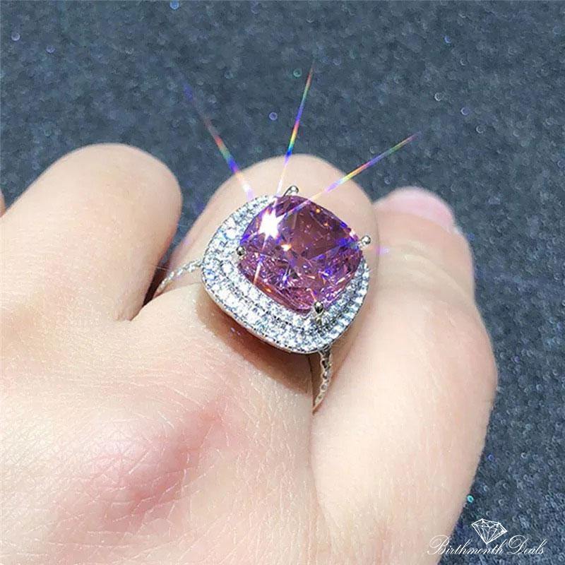 October Tourmaline Birthstone Ring - Birthmonth Deals