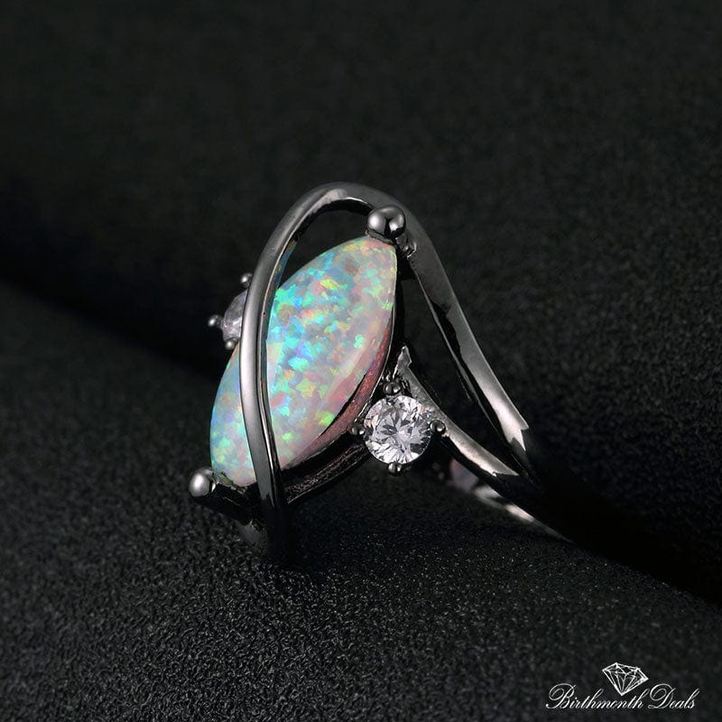 October Opal Birthstone Ring - Birthmonth Deals