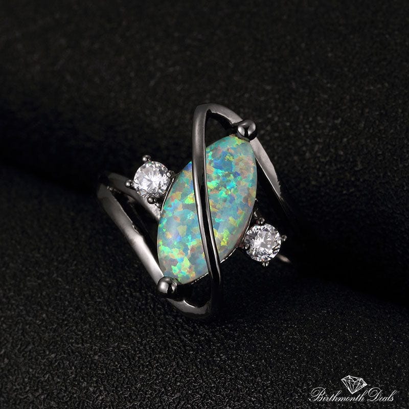 October Opal Birthstone Ring - Birthmonth Deals