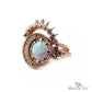 October Opal Birthstone Stacking Ring - Birthmonth Deals