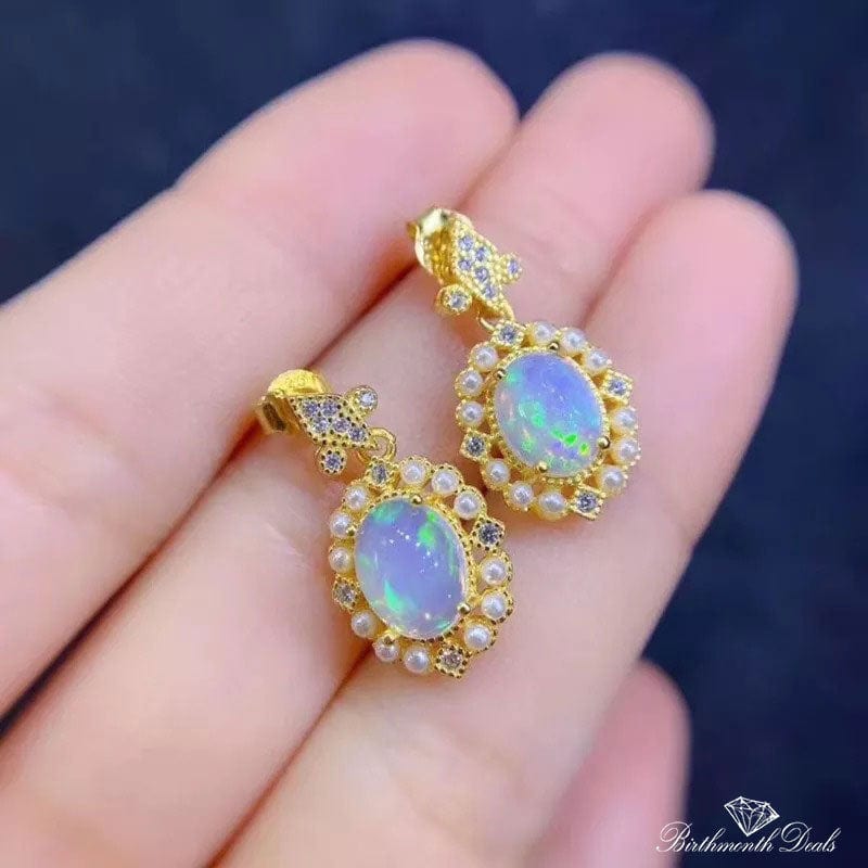 October Opal Birthstone Jewelry Set - Birthmonth Deals