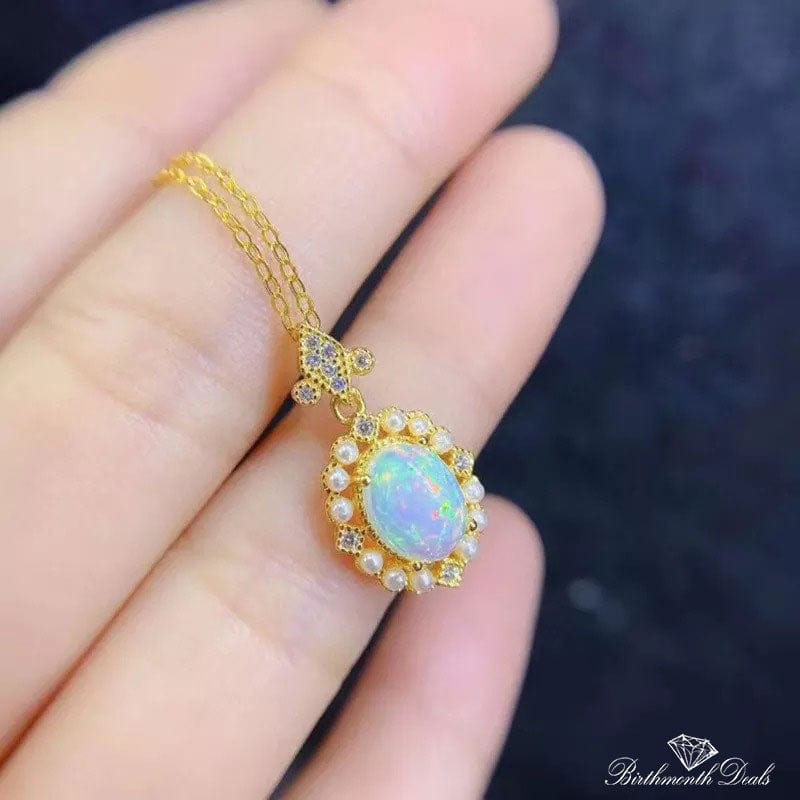 October Opal Birthstone Jewelry Set - Birthmonth Deals