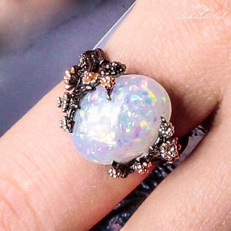 October Opal Birthstone Ring - Birthmonth Deals