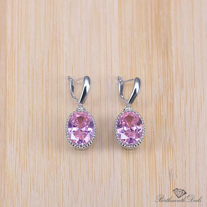 October Pink Tourmaline Birthstone Jewelry Set - Birthmonth Deals