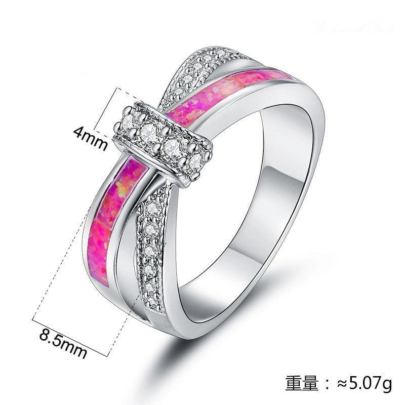 October Pink Tourmaline Birthstone Ring - Birthmonth Deals