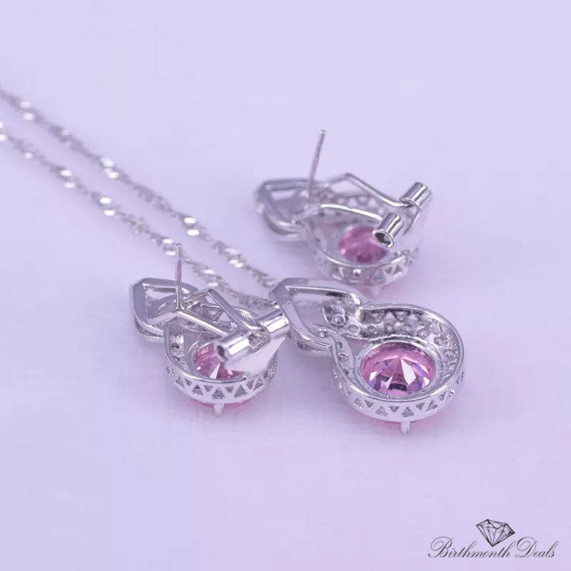 October Tourmaline Birthstone Jewelry Set - Birthmonth Deals