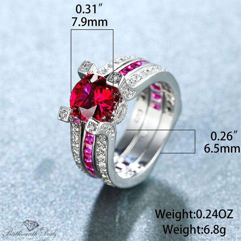 October Tourmaline Birthstone Ring - Birthmonth Deals