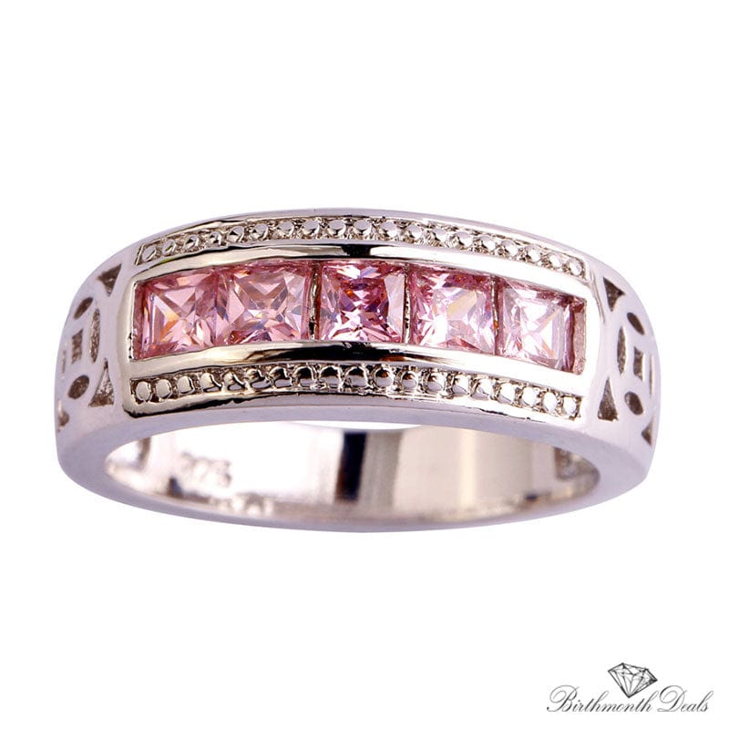 October Tourmaline Birthstone Ring - Birthmonth Deals