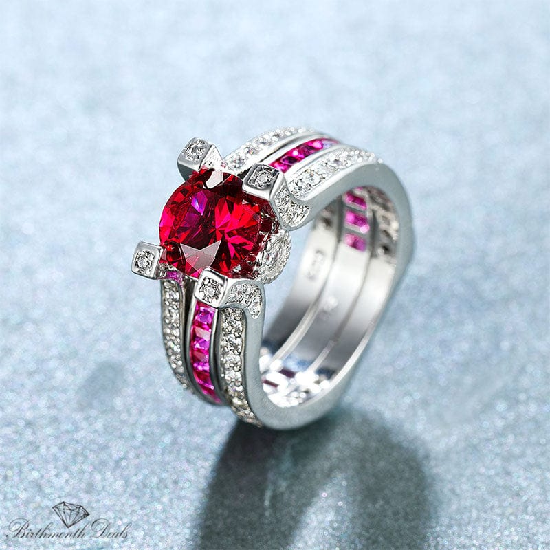 October Tourmaline Birthstone Ring - Birthmonth Deals