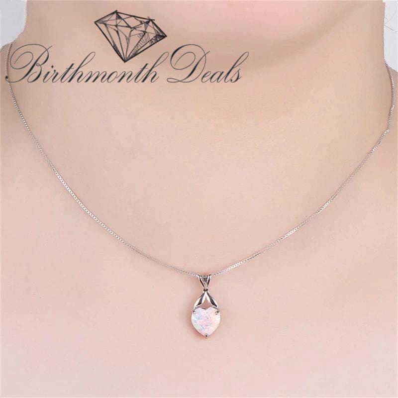 October Opal Birthstone Jewelry Set - Birthmonth Deals