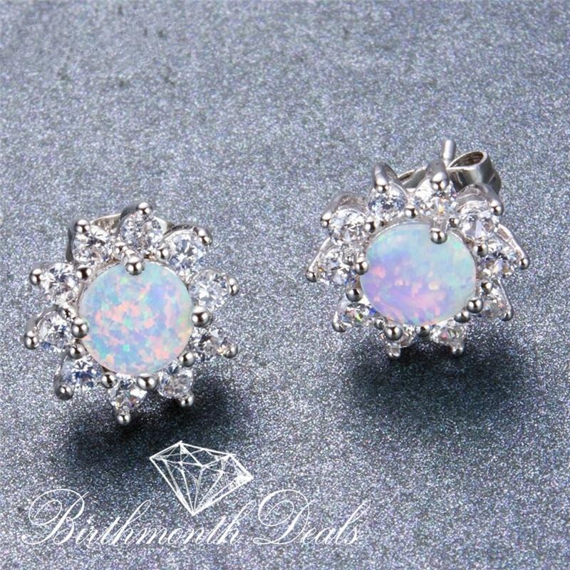 October Opal Birthstone Jewelry Set - Birthmonth Deals