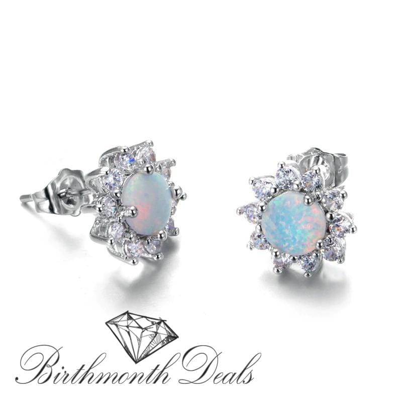 October Opal Birthstone Jewelry Set - Birthmonth Deals