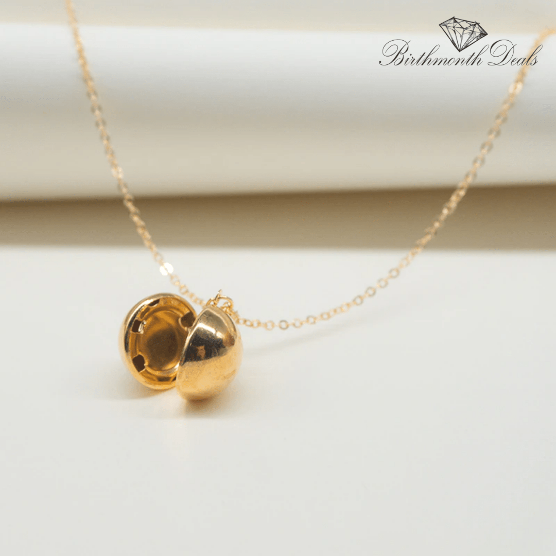 Openable Ball Necklace - Birthmonth Deals