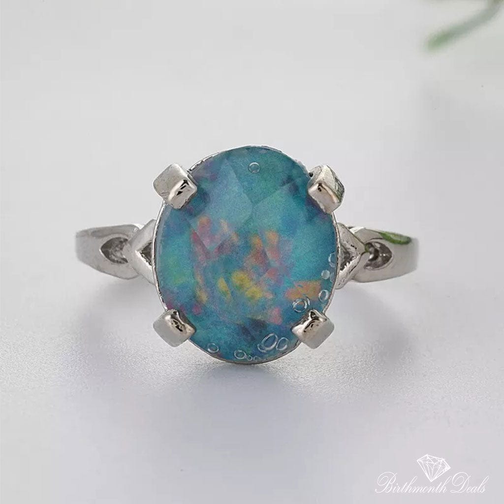 December Zircon Birthstone Ring - Birthmonth Deals