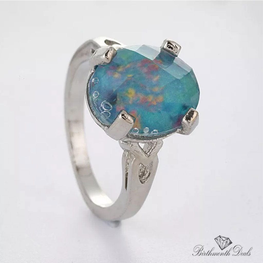 December Zircon Birthstone Ring - Birthmonth Deals